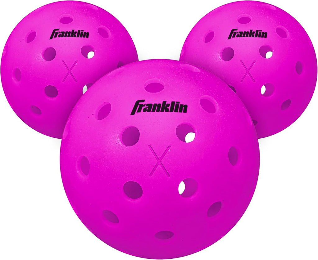 Franklin Sports X-40 Outdoor Pickleballs - Official Ball of USA Pickleball, APP Tour + US Open - Regulation Size
