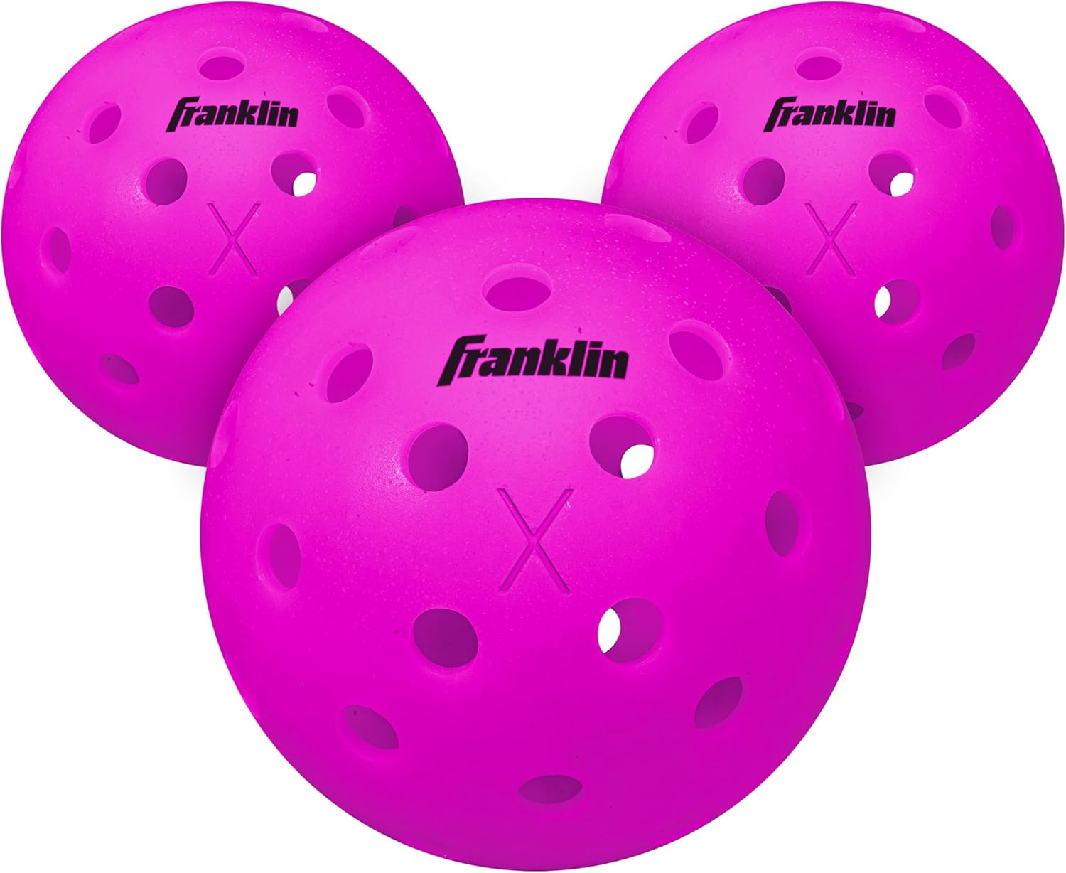 Franklin Sports X-40 Outdoor Pickleballs - Official Ball of USA Pickleball, APP Tour + US Open - Regulation Size