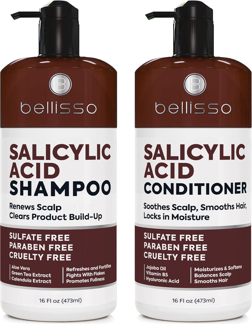 Biotin Shampoo and Conditioner Set - Sulfate and Paraben Free Treatment for Men and Women - Hair Thickening Volumizing Products to Help Boost Thinning Hair with Added Keratin