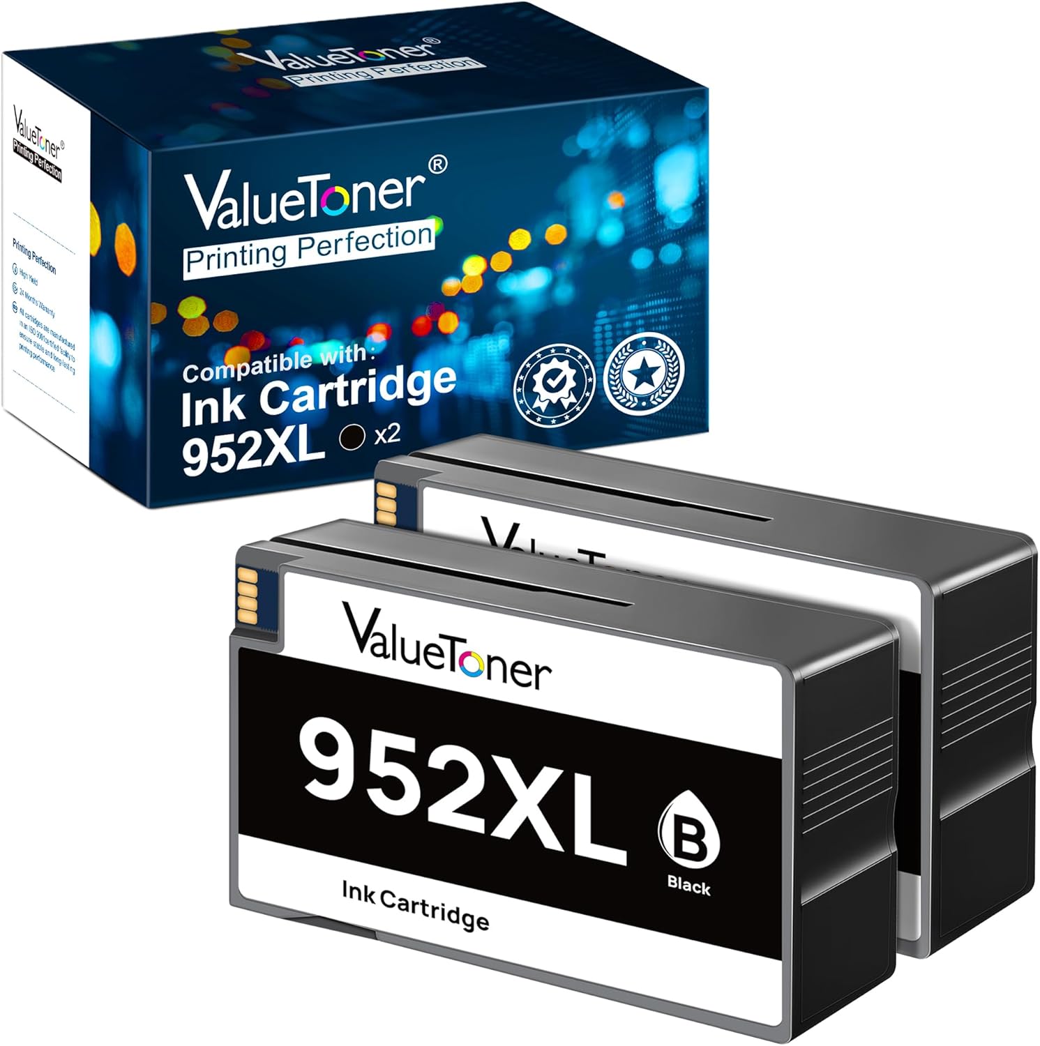 Valuetoner 245XL Ink Cartridge Replacement for Canon 245XL 246XL Combo Pack PG-245XL CL-246XL for Pixma TR4520 TR4527 MG2522 MG2520 MX490 MX492 TS202 TS302 TS3320 MG2920 Printer (Black, Color)