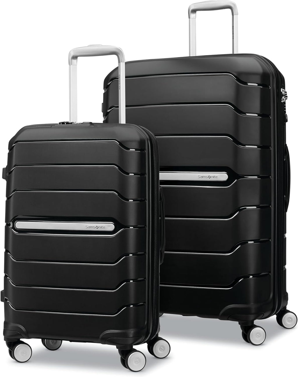 Samsonite Freeform Hardside Carry-On Luggage with Spinner Wheels - Hardshell Suitcase - TSA, Airline-Approved - Expandable Hard Shell, Smooth Rolling Wheels for Lightweight Travel - Navy