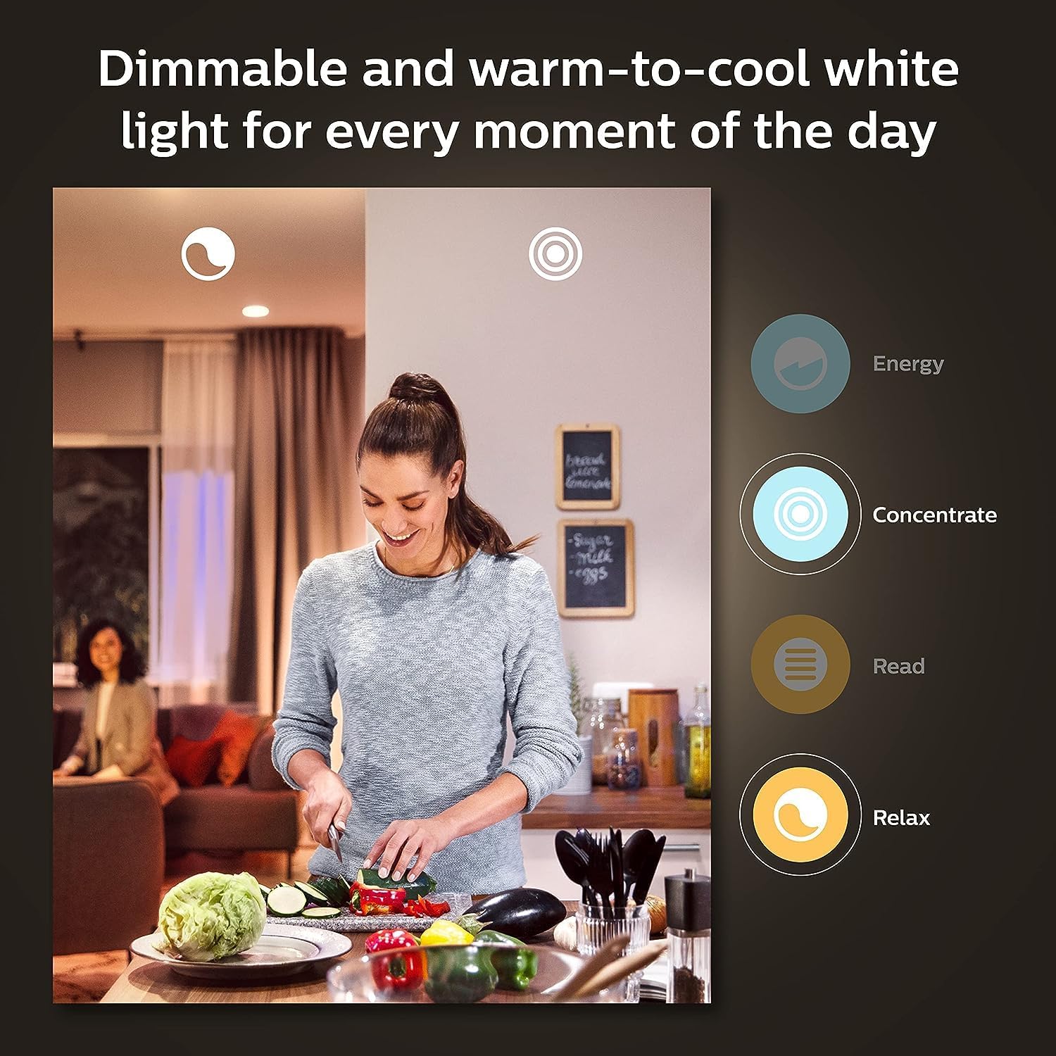 Philips Hue Smart 60W A19 LED Bulb - Soft Warm White Light - 4 Pack - 800LM - E26 - Indoor - Control with Hue App - Works with Alexa, Google Assistant and Apple Homekit