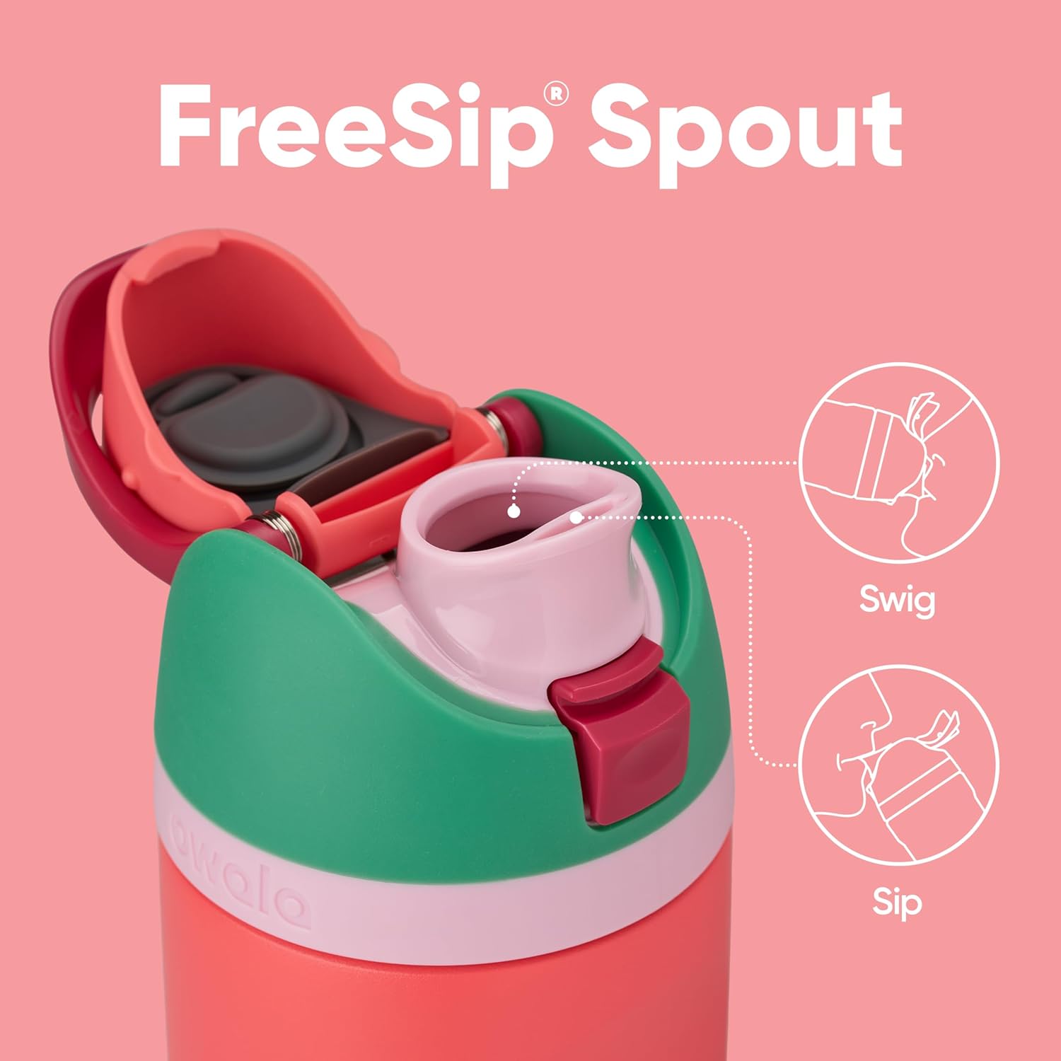 Owala FreeSip Insulated Stainless Steel Water Bottle with Straw, BPA-Free Sports Water Bottle, Great for Travel, 24 Oz, Denim