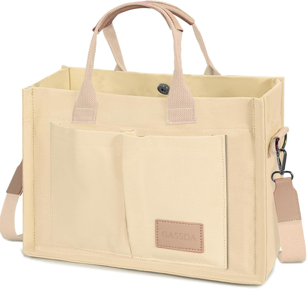 Tote Bags for Women Canvas Tote Purse Crossbody with Pockets Top Handle Shoulder Satchel Bag for Women