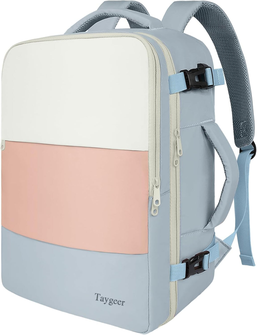 Taygeer Travel Backpack for Women, Carry On Backpack with USB Charging Port & Shoe Pouch, TSA 15.6inch Laptop Mochila Flight Approved, Nurse Bag Casual Daypack for Weekender Business Hiking, Pink