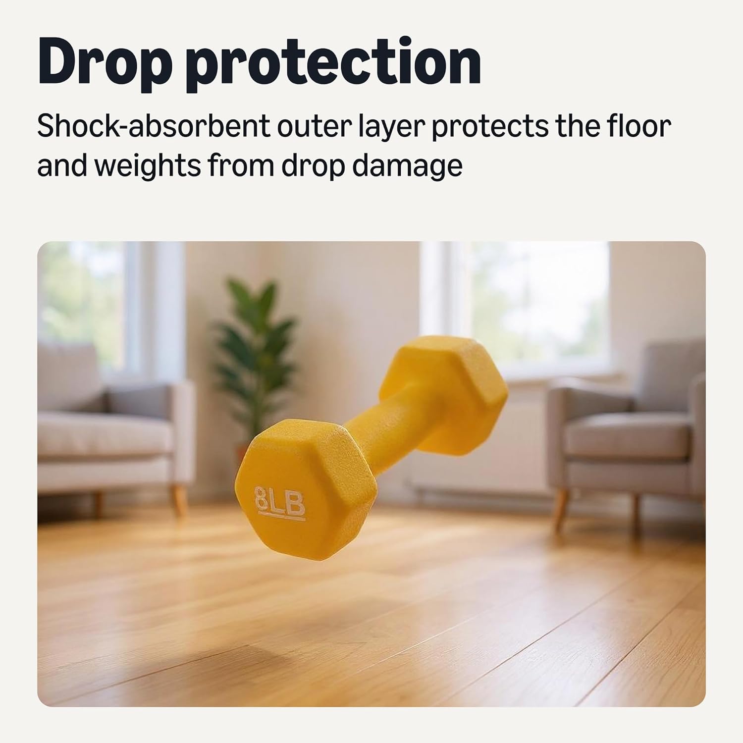 Basics Neoprene Dumbbell Hand Weights for Exercise and Muscle Toning