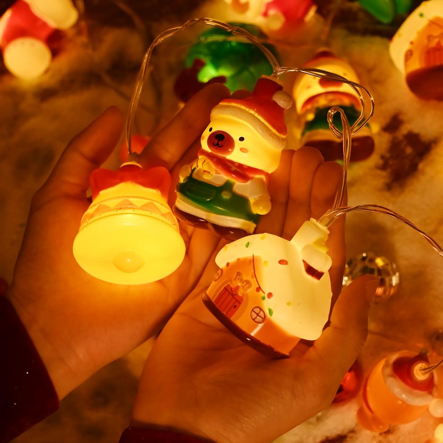 LOLStar Halloween String Lights Decorations, 9.8FT 20 LED Halloween Fairy Lights, Battery Operated (Not Included) with Timer Function and 8 Flashing Modes, Cute Booday Lights 2025 Home Indoor Decor