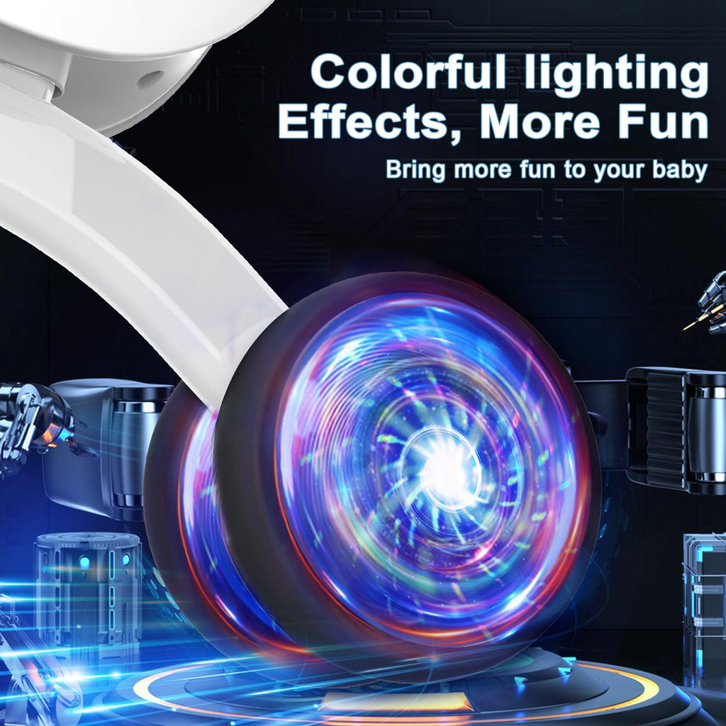 Colorful Lighting Baby Balance Bike Toys for 1 Year Old Girl Gifts, 10-36 Month Toddler Balance Bike, No Pedal 4 Silence Wheels & Soft Seat Pre-School First Riding on Toys, 1st Birthday Gifts.