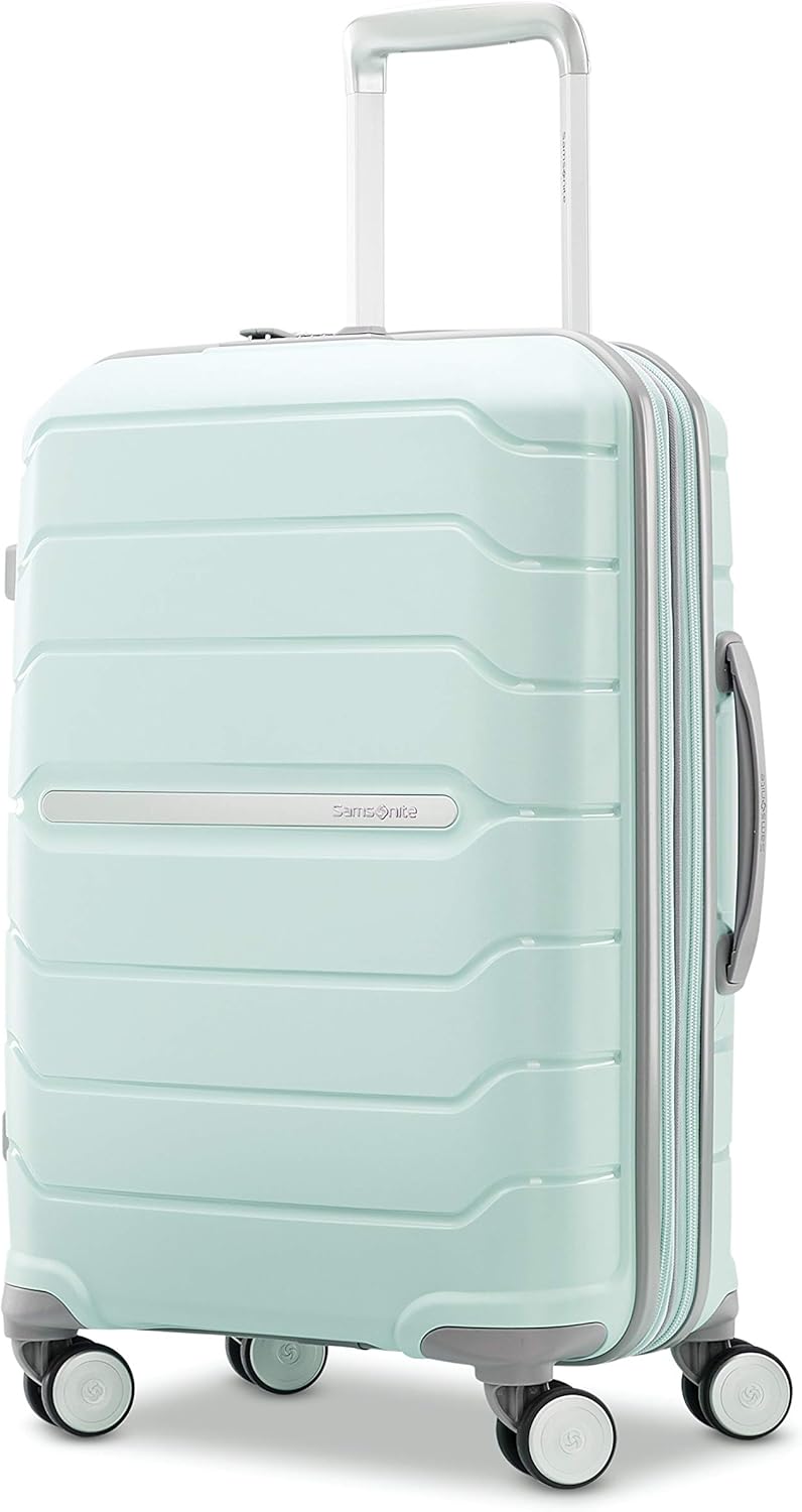 Samsonite Freeform Hardside Carry-On Luggage with Spinner Wheels - Hardshell Suitcase - TSA, Airline-Approved - Expandable Hard Shell, Smooth Rolling Wheels for Lightweight Travel - Navy