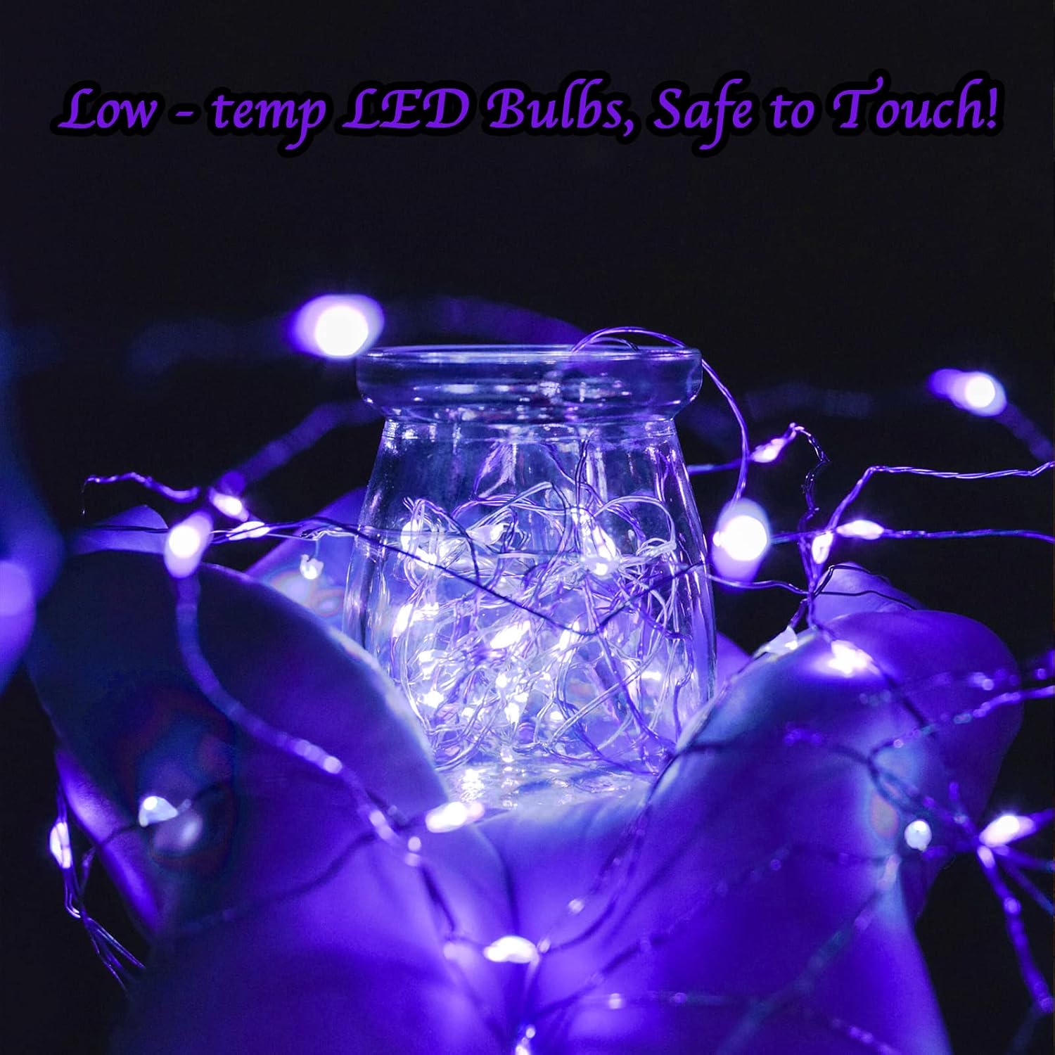 Brightown 12 Pack LED Fairy Lights Battery Operated String Lights - 7ft 20LED Waterproof Silver Wire Firefly Starry Moon Lights for DIY Crafts Wedding Table Centerpieces Party Bedroom Christmas