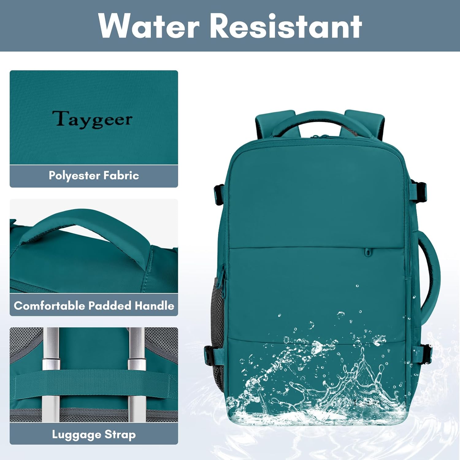 Taygeer Travel Backpack for Women, Carry On Backpack with USB Charging Port & Shoe Pouch, TSA 15.6inch Laptop Mochila Flight Approved, Nurse Bag Casual Daypack for Weekender Business Hiking, Pink