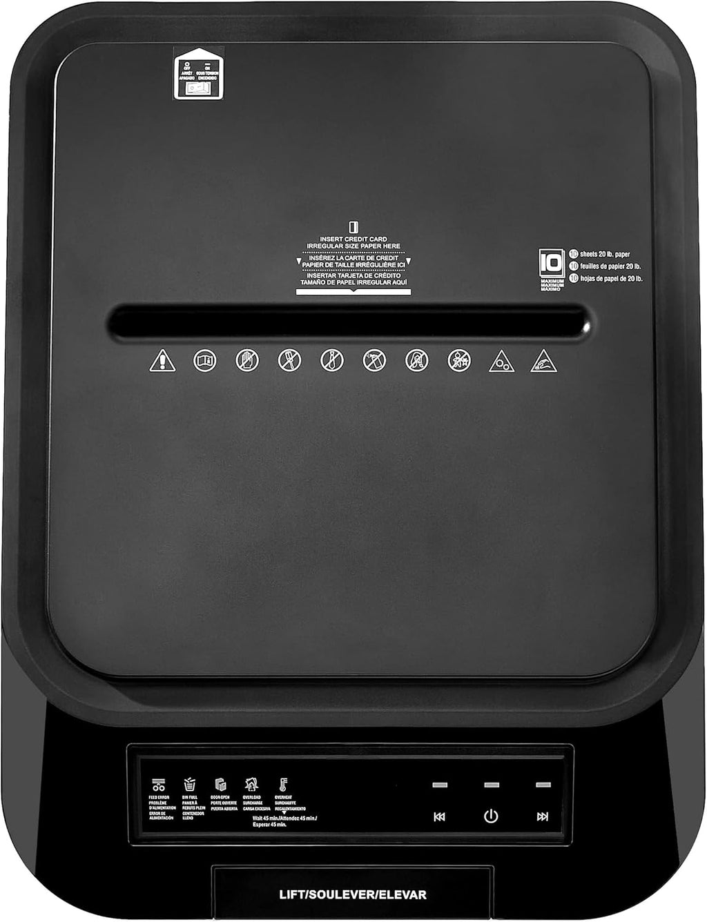 Basics 8-Sheet Cross Cut Paper Shredder and Credit Card Shredder - Black