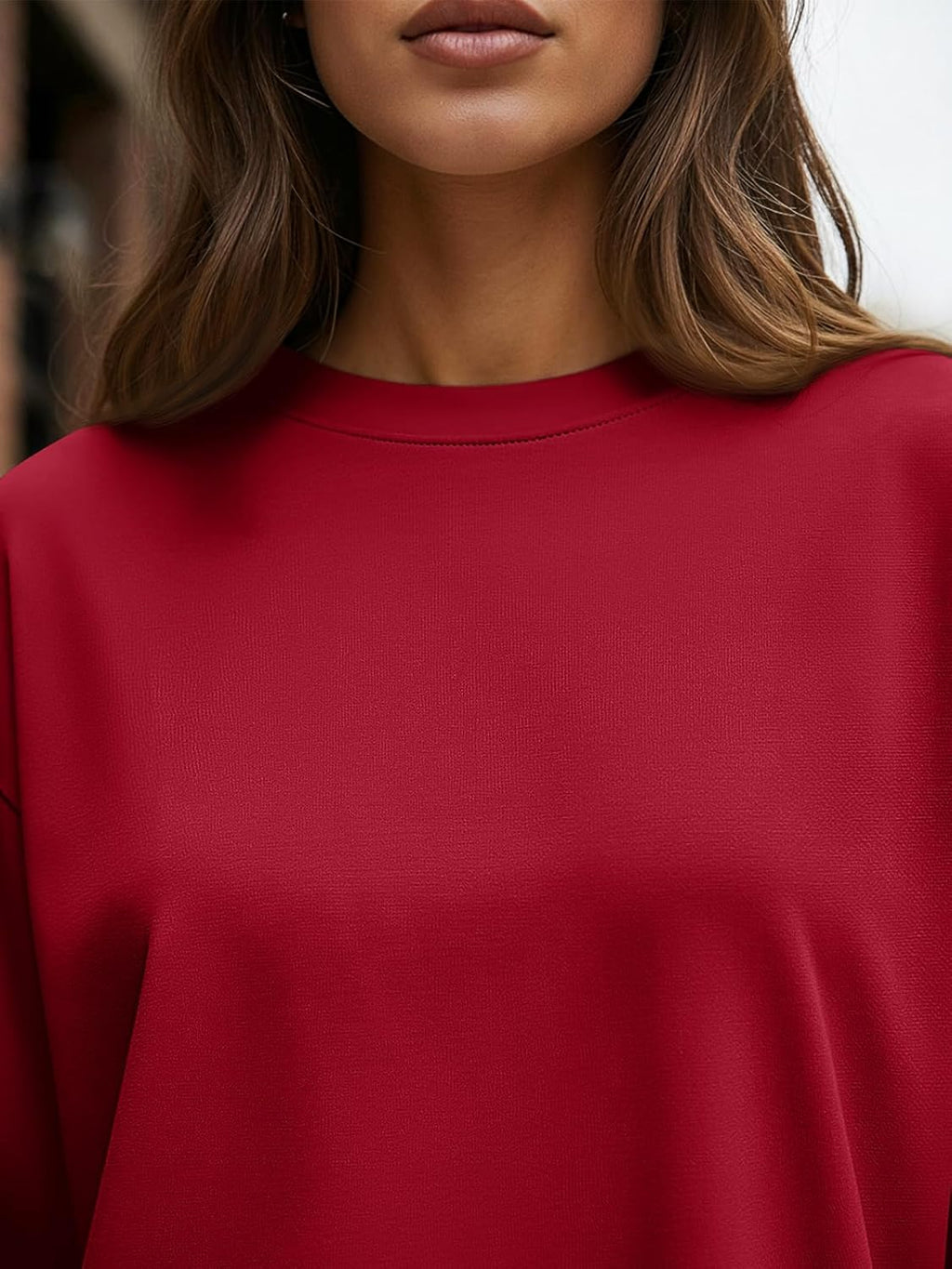 Trendy Queen Womens Oversized Long Sleeve T Shirts 2025 Basic Crewneck Tee Fall Tops Casual Workout Y2K Clothes