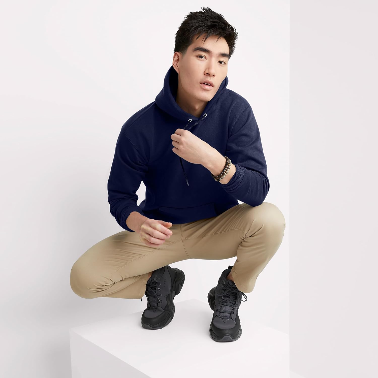 Hanes mens Hoodie, Ecosmart Fleece Hoodie, Hooded Sweatshirt for Men