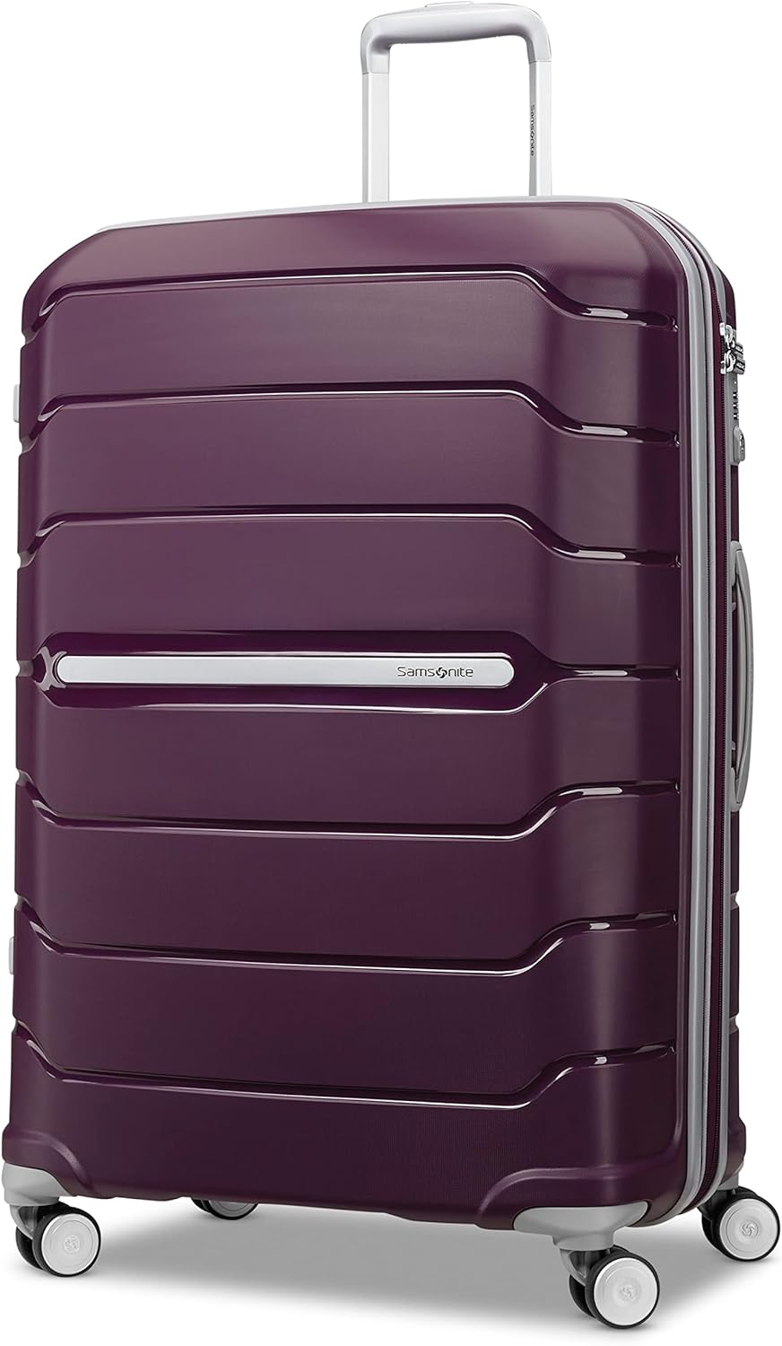Samsonite Freeform Hardside Carry-On Luggage with Spinner Wheels - Hardshell Suitcase - TSA, Airline-Approved - Expandable Hard Shell, Smooth Rolling Wheels for Lightweight Travel - Navy