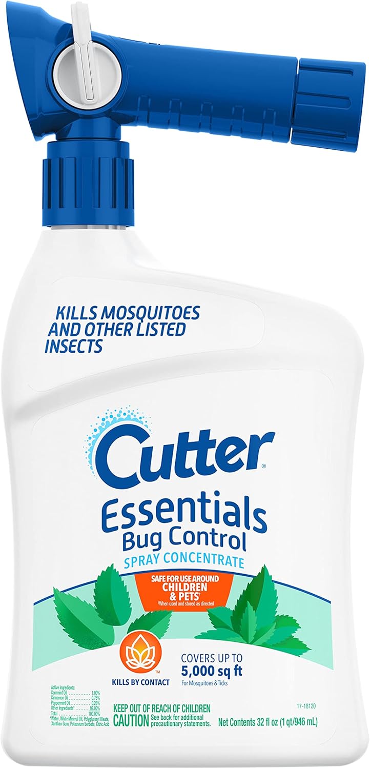 Cutter Backyard Bug Control Spray Concentrate (2 Pack), Kills Mosquitoes, Fleas & Listed Ants, 32 fl Ounce
