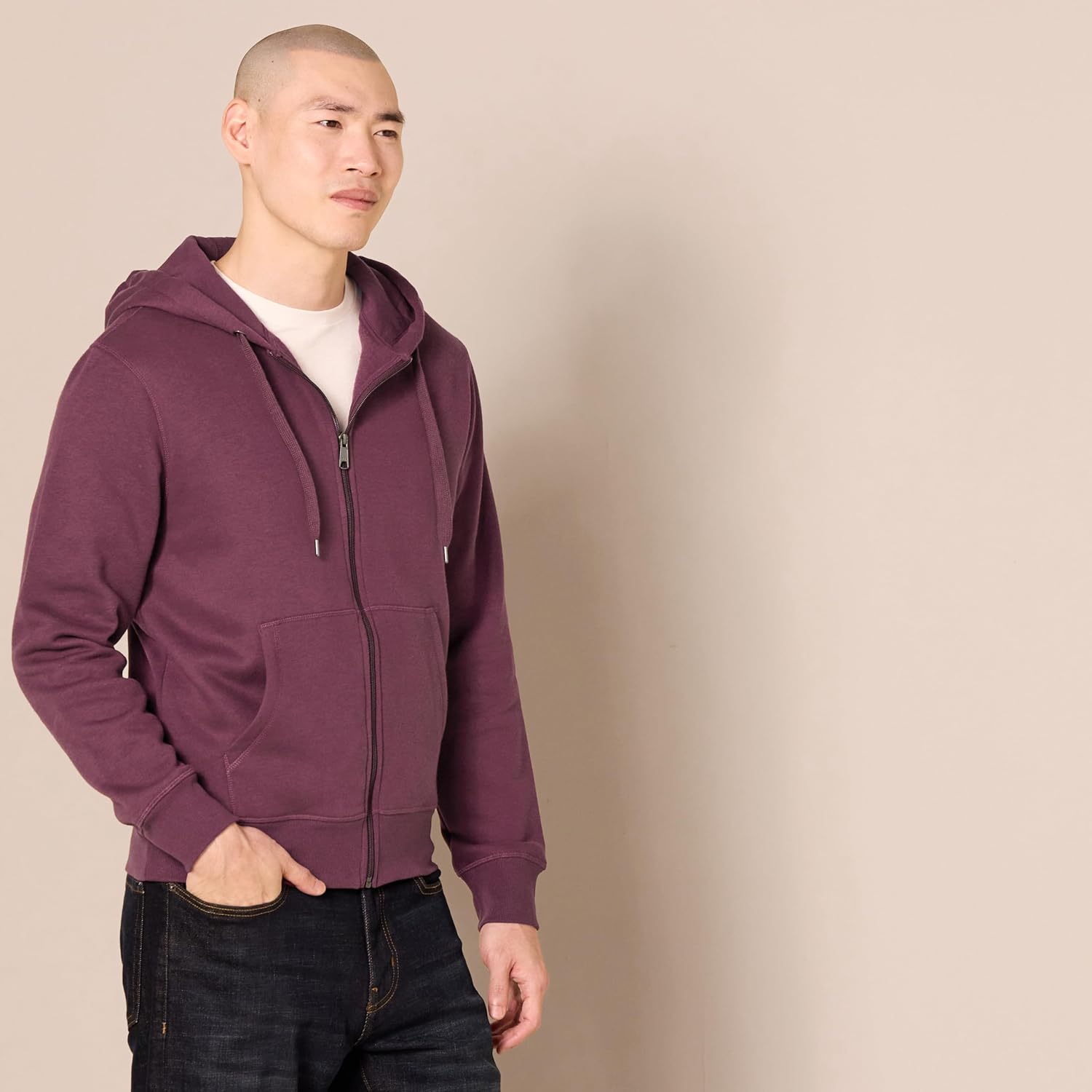Essentials Men's Full-Zip Fleece Hoodie (Available in Big & Tall)