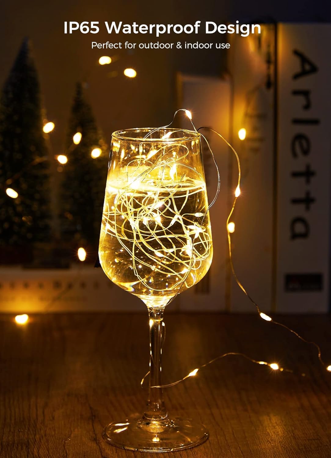 Brightown 12 Pack LED Fairy Lights Battery Operated String Lights - 7ft 20LED Waterproof Silver Wire Firefly Starry Moon Lights for DIY Crafts Wedding Table Centerpieces Party Bedroom Christmas