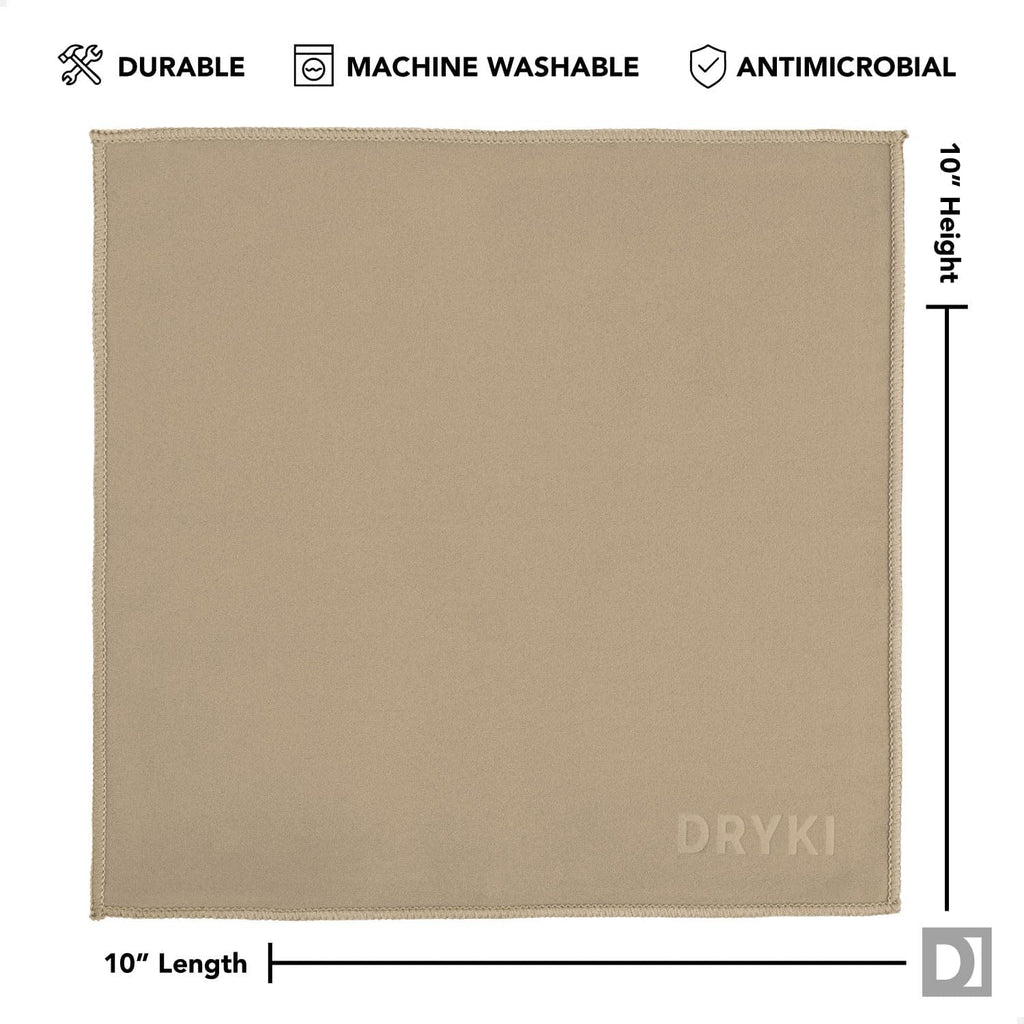 Sweat Absorbing Handkerchiefs - The Original Pocket-Sized Sweat Towels - Quick-Dry Microfiber Sweat Rags for Face, Hands, & Body - Men & Women - Gym, Sports, and Work (Black: 5 Pack)