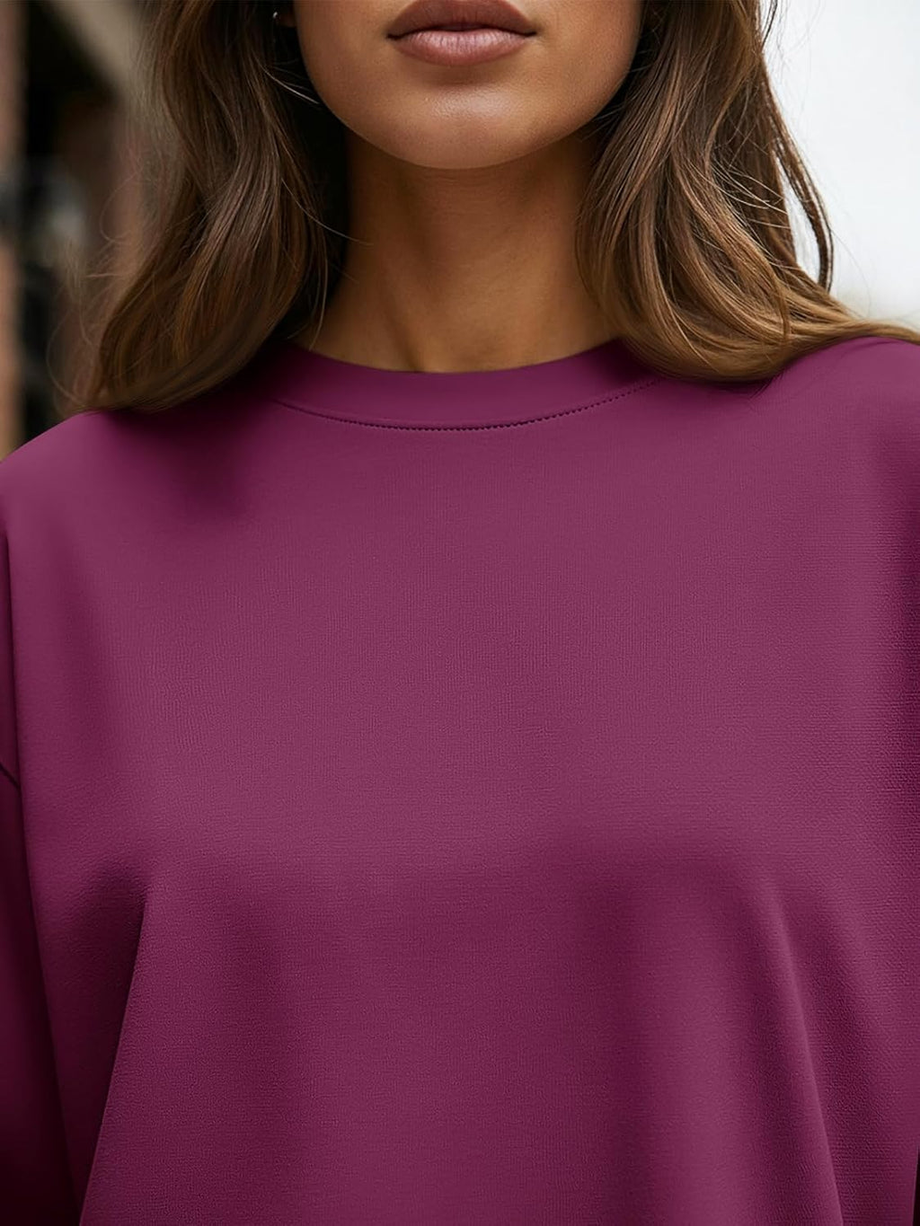 Trendy Queen Womens Oversized Long Sleeve T Shirts 2025 Basic Crewneck Tee Fall Tops Casual Workout Y2K Clothes