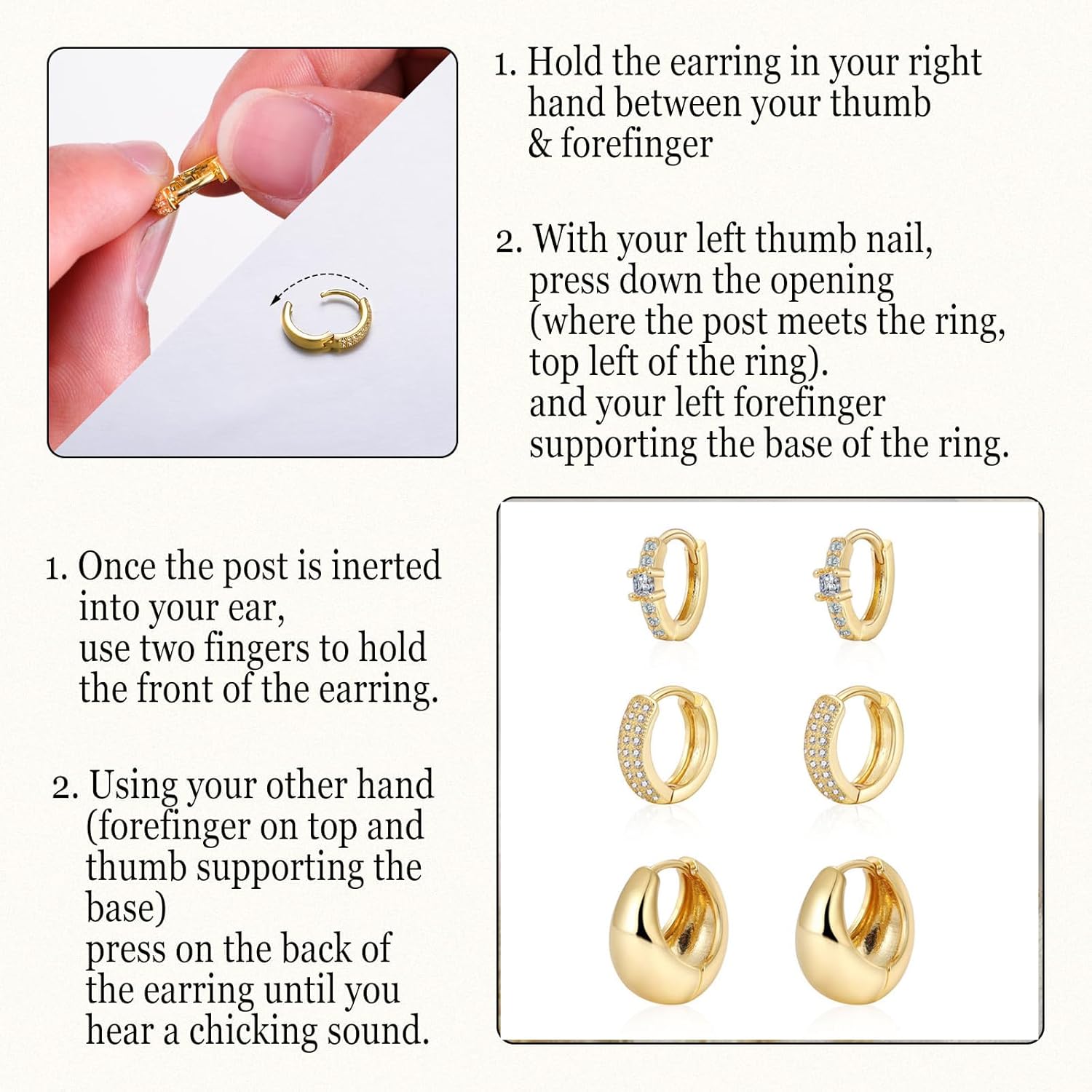 VIROMY Gold Hoop Earrings Set for Women Trendy, 14K Gold Plated Lightweight Small Gold/Silver Hoop Earrings for Women Chunky Open Hoops Earrings Jewelry Gifts