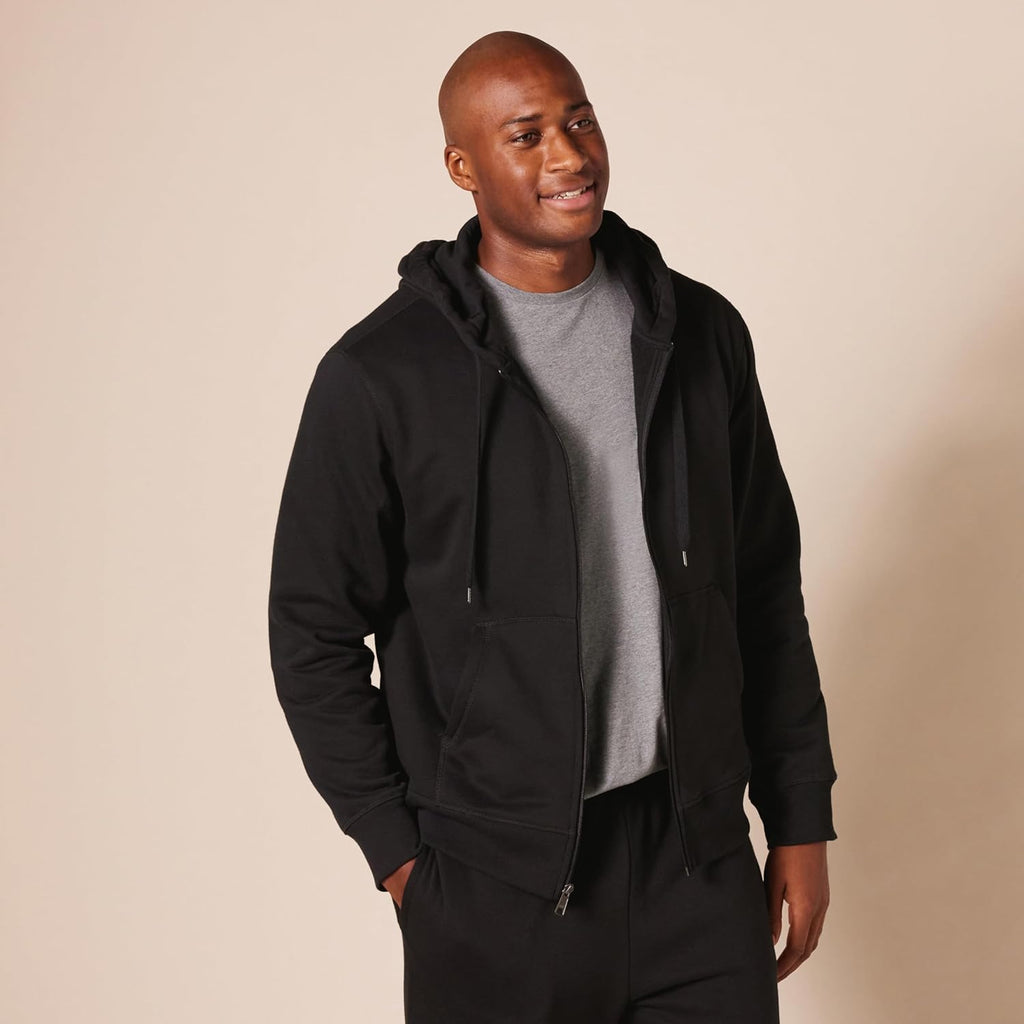Essentials Men's Full-Zip Fleece Hoodie (Available in Big & Tall)