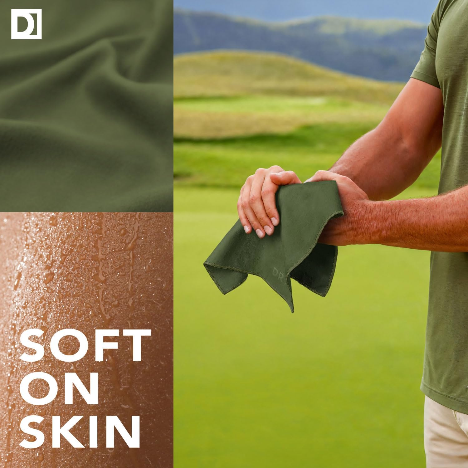 Sweat Absorbing Handkerchiefs - The Original Pocket-Sized Sweat Towels - Quick-Dry Microfiber Sweat Rags for Face, Hands, & Body - Men & Women - Gym, Sports, and Work (Black: 5 Pack)