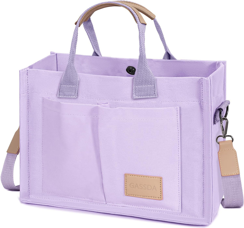 Tote Bags for Women Canvas Tote Purse Crossbody with Pockets Top Handle Shoulder Satchel Bag for Women