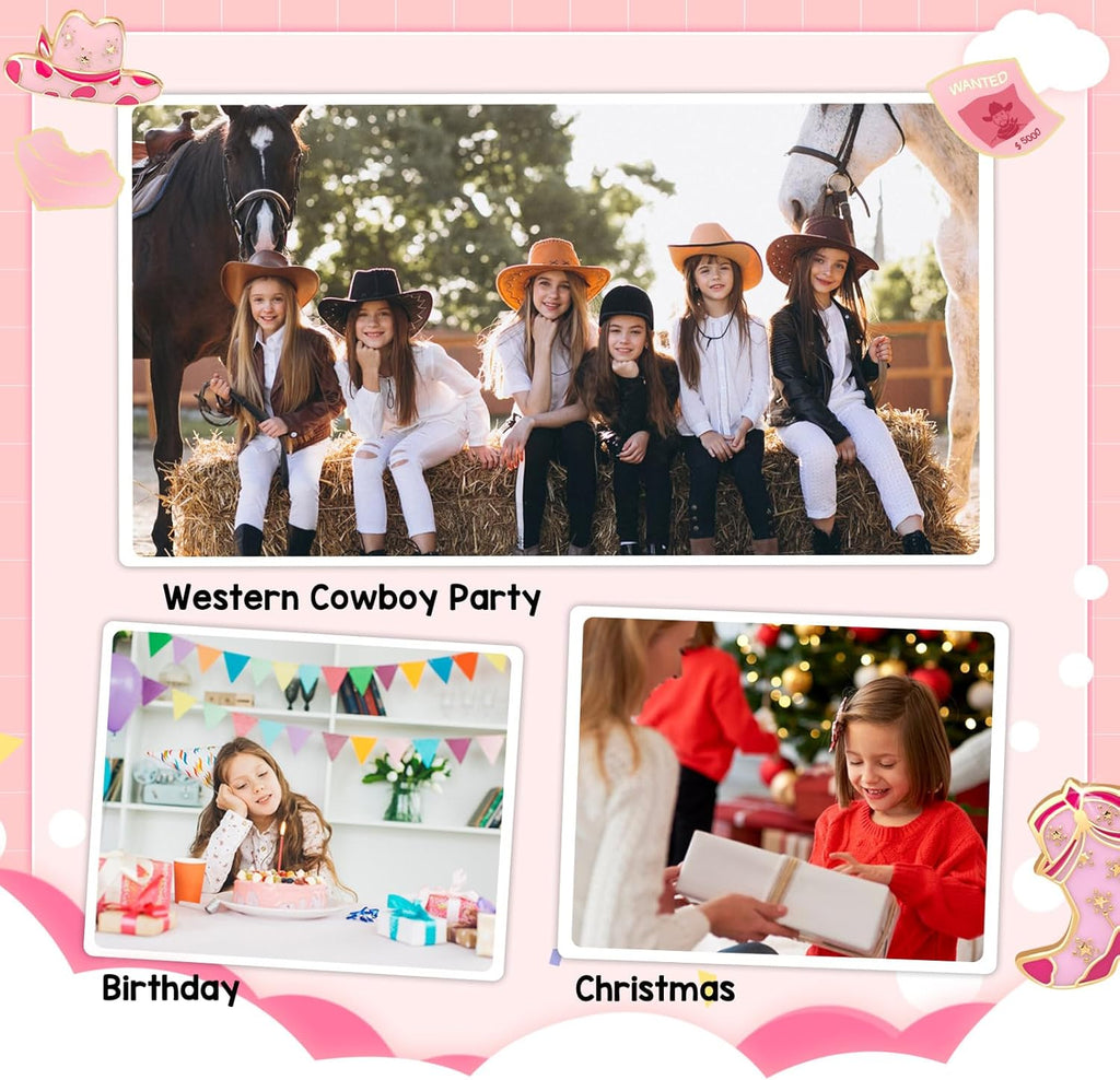 Artlunar Western Cowgirl Beaded Stretch Bracelets, Stackable cowgirl hat boot accessories, Bohemian Jewelry for Women Girls Teens Christmas Birthday Gift