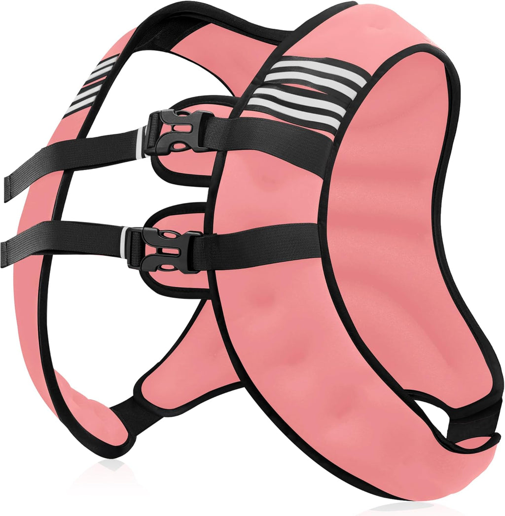 Weighted Vest Men or Women - 5/10/15/20/25/30lbs Weights with Reflective Stripe, Weighted Vest for Workout Equipment for Strength Training Running - Walking Weight Loss