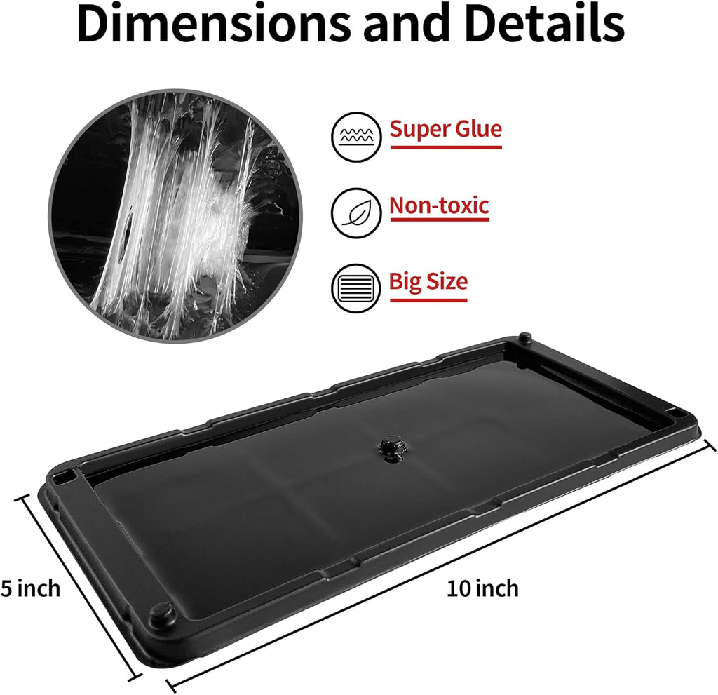 LULUCATCH Mouse & Insect Traps 12 Pack, Heavier Sticky Traps with Non-Toxic Glue for Small Mice & Insects. Sticky Mouse Traps Indoor, Easy to Set, Pet Safe Pest Control