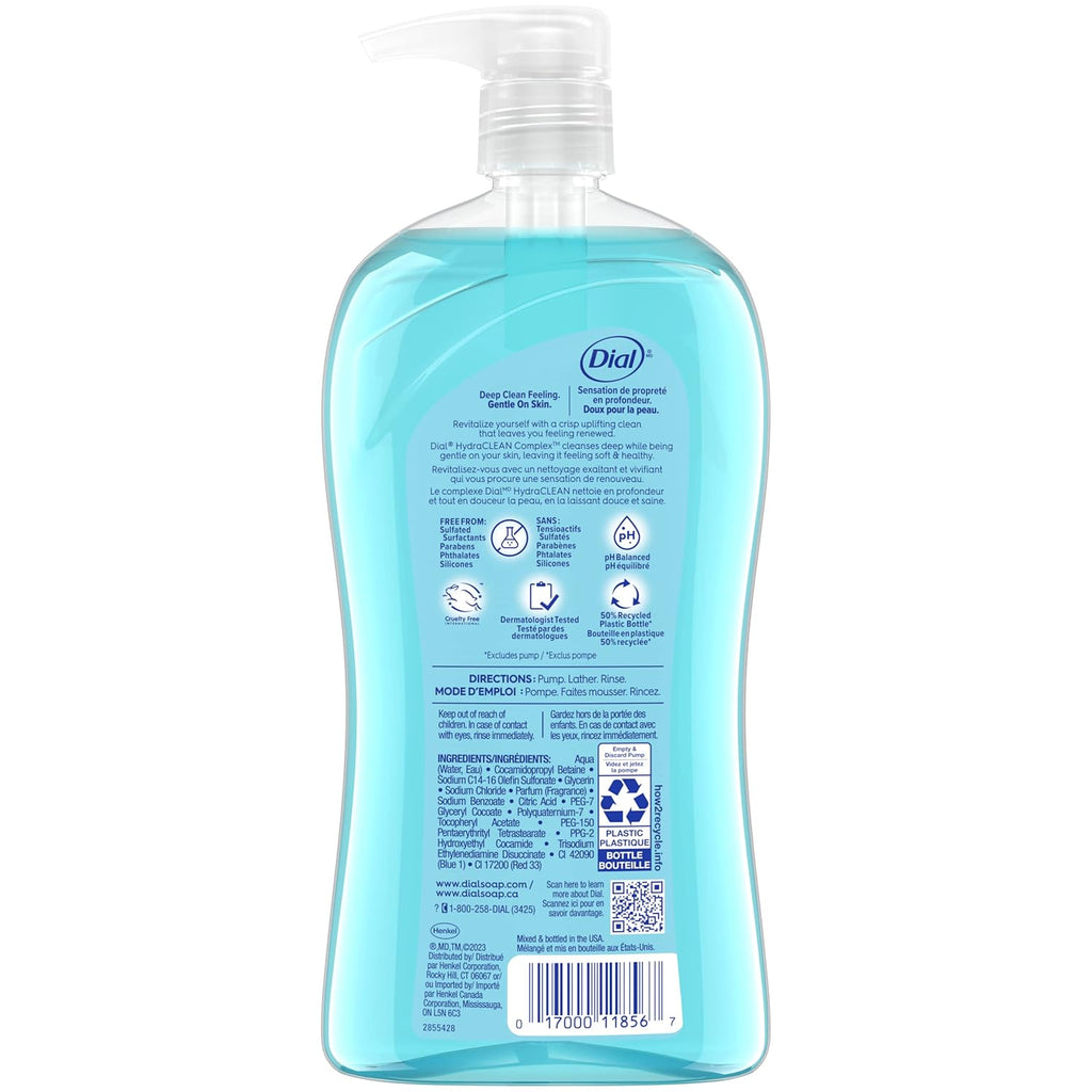 Dial Body Wash, Refresh & Renew Spring Water, 32 fl oz