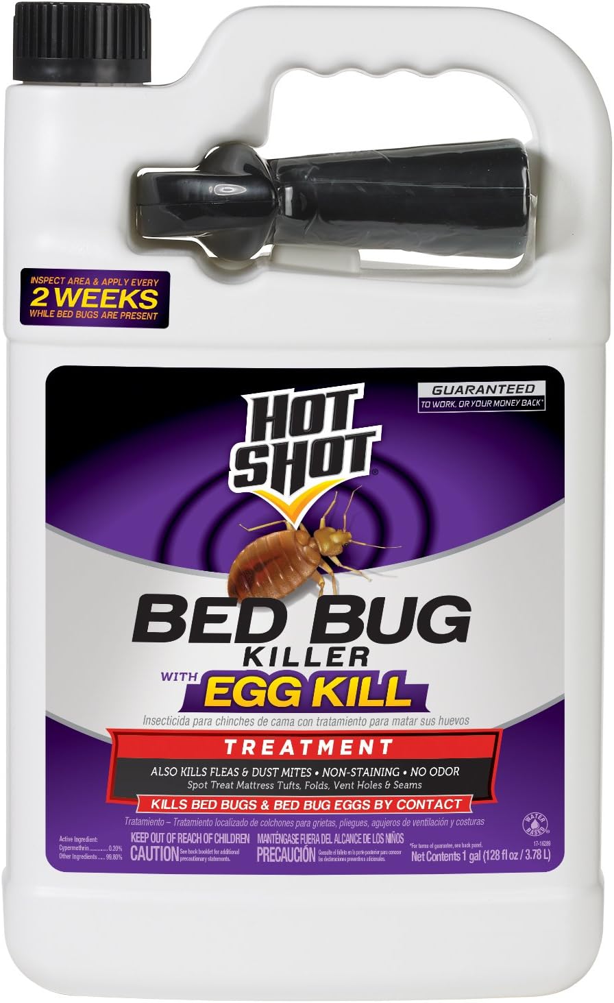 Hot Shot BedBug And Flea Fogger 3 Count-2 Ounce Cans, With Nylar, Inhibits Flea Reinfestation
