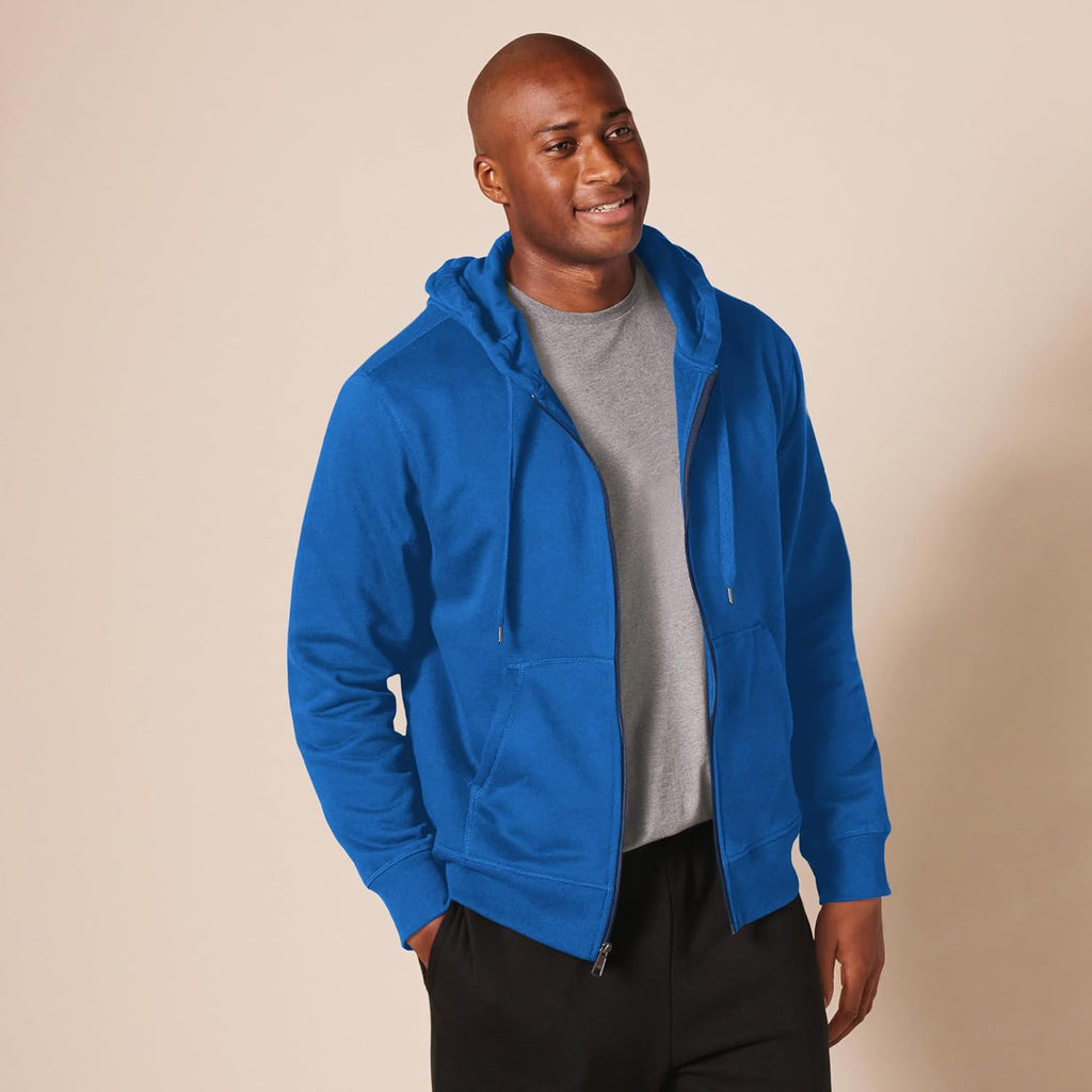 Essentials Men's Full-Zip Fleece Hoodie (Available in Big & Tall)