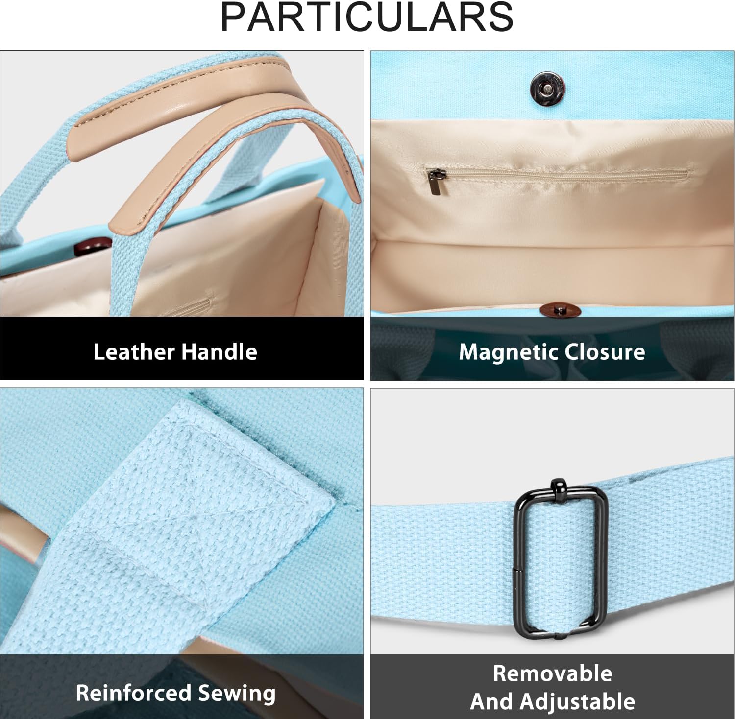 Tote Bags for Women Canvas Tote Purse Crossbody with Pockets Top Handle Shoulder Satchel Bag for Women