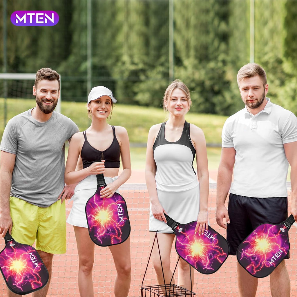 Pickleball Paddles, USAPA Approved Fiberglass Surface Pickleball Set with Pickleball Rackets, Pickleball Paddles Set for Men Women