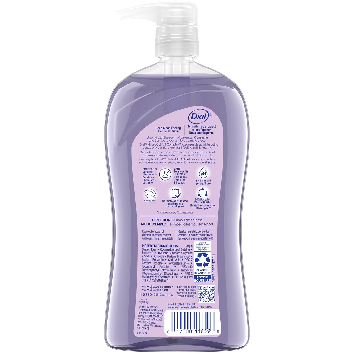 Dial Body Wash, Refresh & Renew Spring Water, 32 fl oz