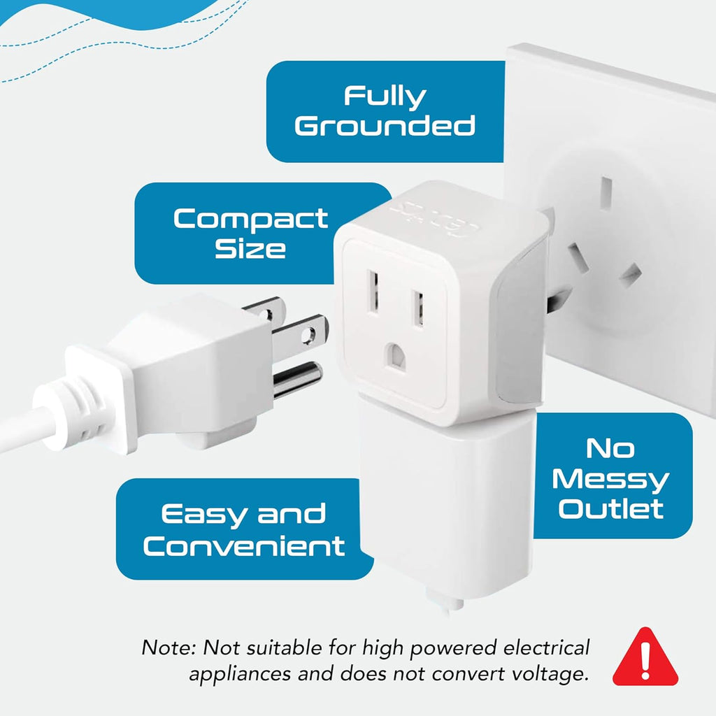 Ceptics Universal Travel Adapter, 35W International Power Adapter with PD & QC 3.0 Dual USB-C, 3 USB Travel Adapter Worldwide, Type I C G A Outlets 110V 220V A/C - EU Euro US UK (11-KU)