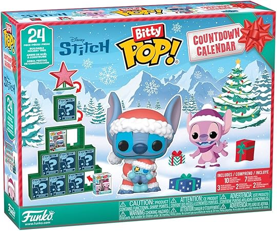 Funko Pop! Bitty Countdown Calendar: Stitch Holiday - 24 Days of Surprises - Collectible Vinyl Mini Figures - Mystery Box - Gift Idea - Holiday Present for Kids - Christmas or Birthday Countdown