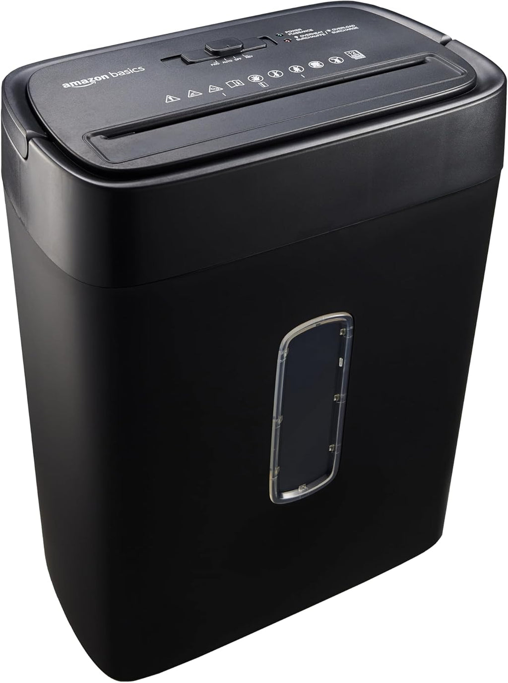 Basics 8-Sheet Cross Cut Paper Shredder and Credit Card Shredder - Black