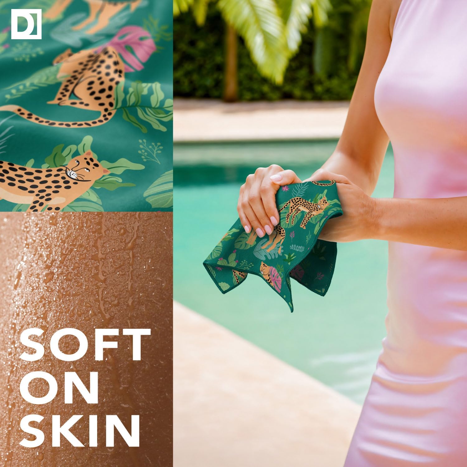 Sweat Absorbing Handkerchiefs - The Original Pocket-Sized Sweat Towels - Quick-Dry Microfiber Sweat Rags for Face, Hands, & Body - Men & Women - Gym, Sports, and Work (Black: 5 Pack)