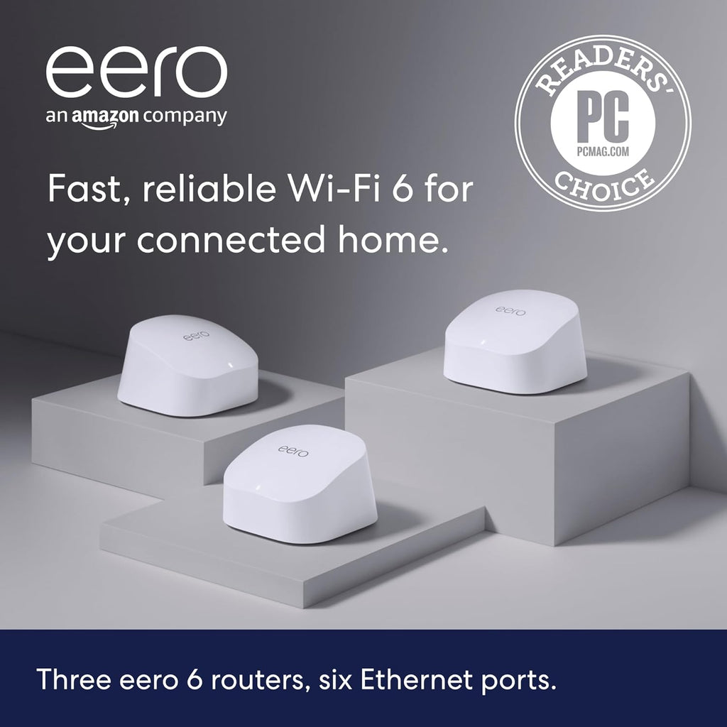 eero 6 mesh wifi extender - Add up to 1,500 sq. ft. of Wi-Fi 6 coverage to your existing eero mesh wifi network