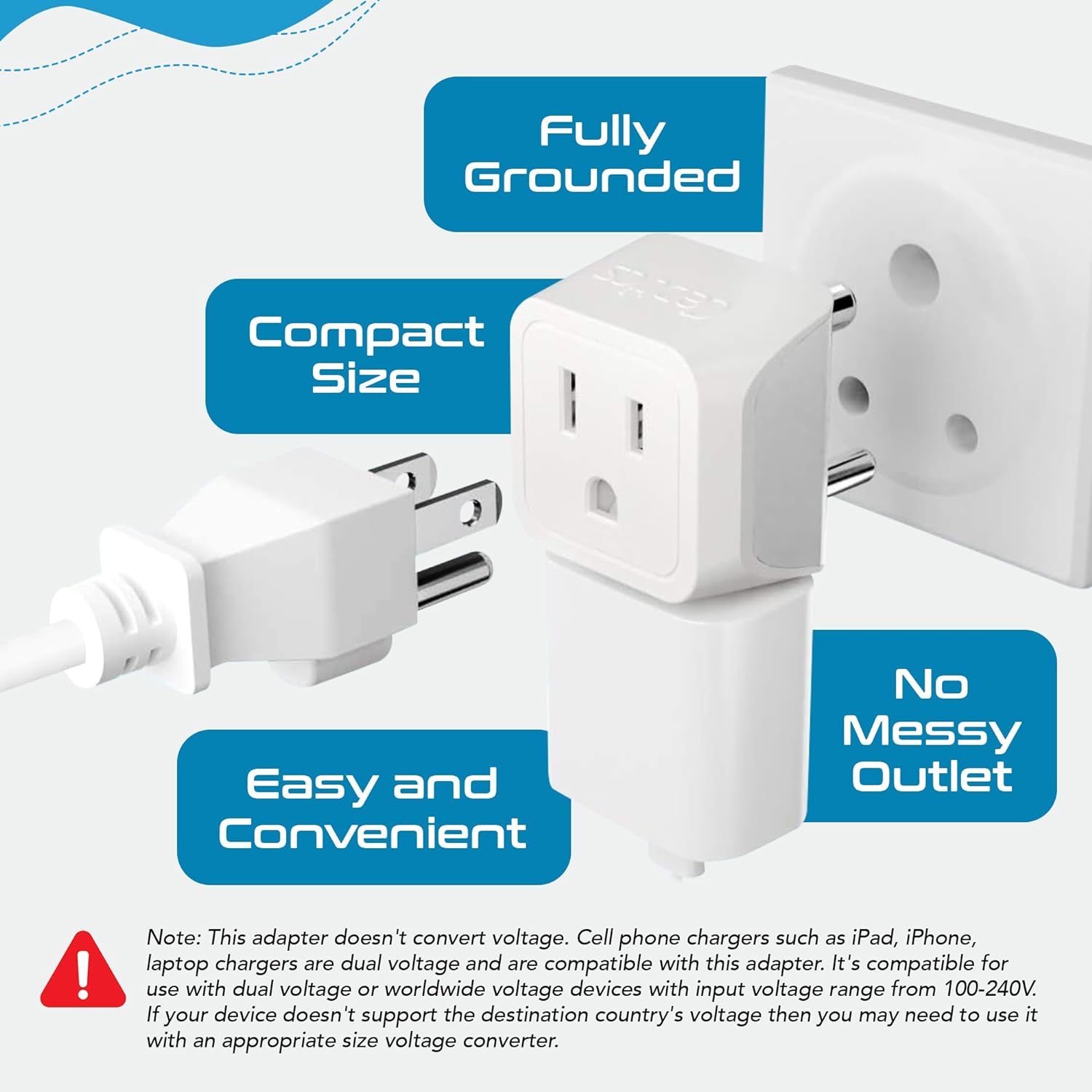 Ceptics Universal Travel Adapter, 35W International Power Adapter with PD & QC 3.0 Dual USB-C, 3 USB Travel Adapter Worldwide, Type I C G A Outlets 110V 220V A/C - EU Euro US UK (11-KU)