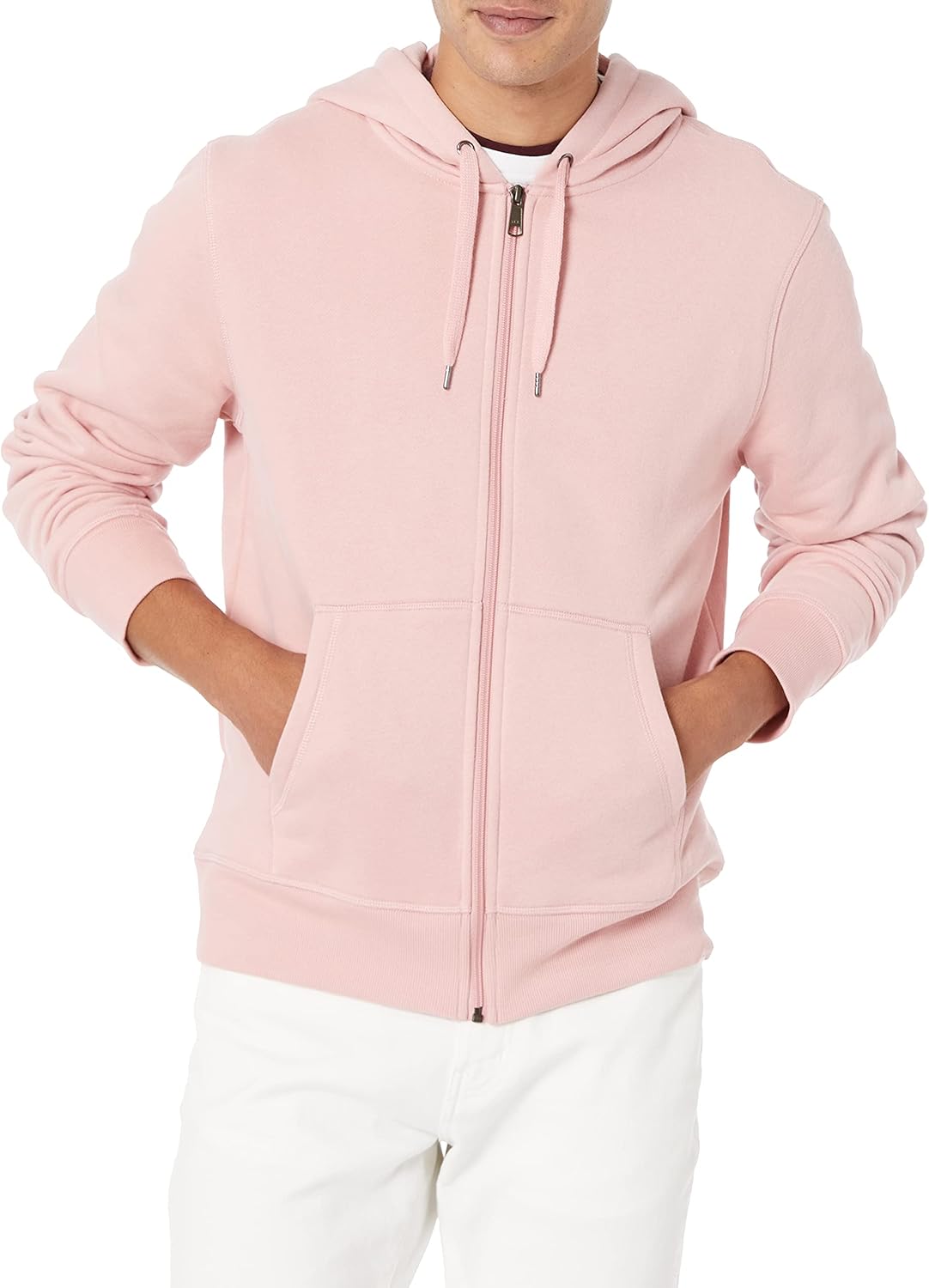 Essentials Men's Full-Zip Fleece Hoodie (Available in Big & Tall)