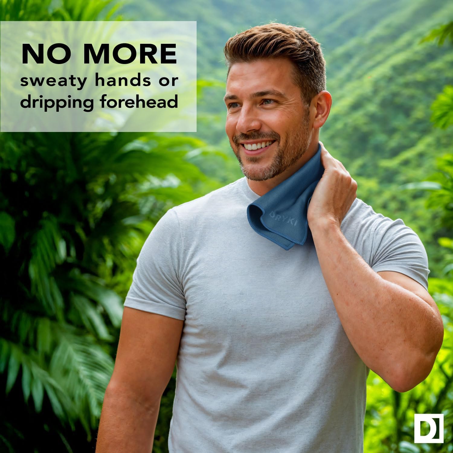 Sweat Absorbing Handkerchiefs - The Original Pocket-Sized Sweat Towels - Quick-Dry Microfiber Sweat Rags for Face, Hands, & Body - Men & Women - Gym, Sports, and Work (Black: 5 Pack)