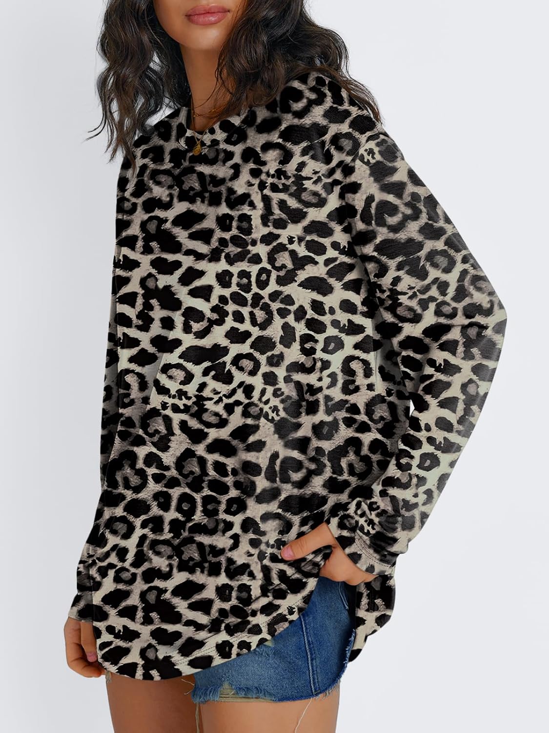 Trendy Queen Womens Oversized Long Sleeve T Shirts 2025 Basic Crewneck Tee Fall Tops Casual Workout Y2K Clothes