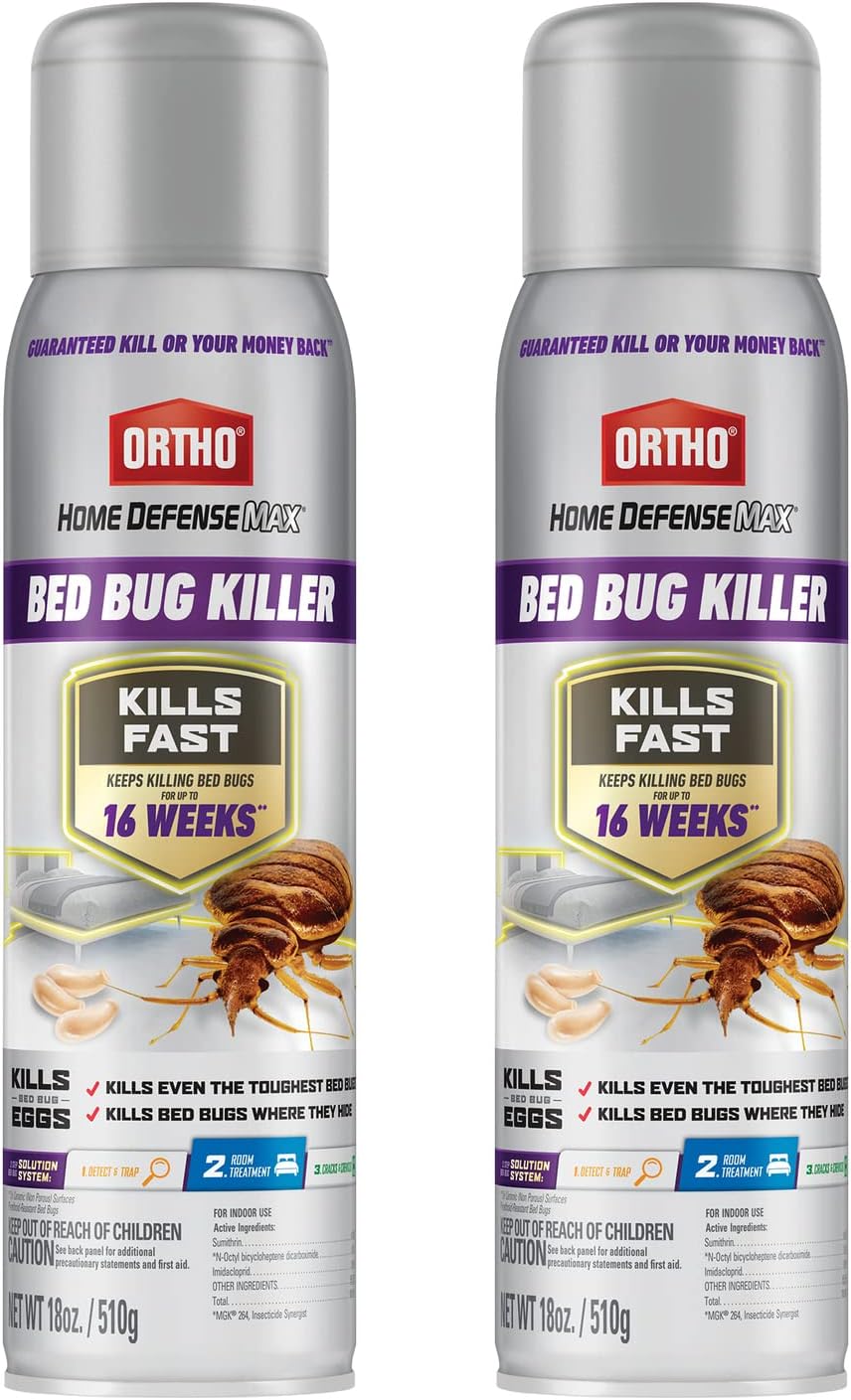 Ortho Home Defense Max Bed Bug, Flea and Tick Killer with Comfort Wand, Bed Bug Spray, Kills Bed Bug Eggs, Fleas and Ticks, 1 gal.