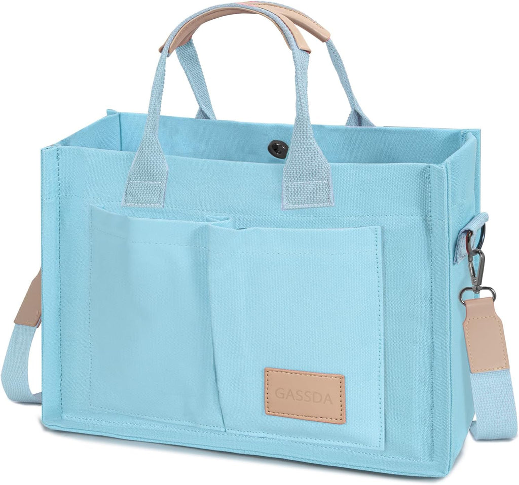 Tote Bags for Women Canvas Tote Purse Crossbody with Pockets Top Handle Shoulder Satchel Bag for Women