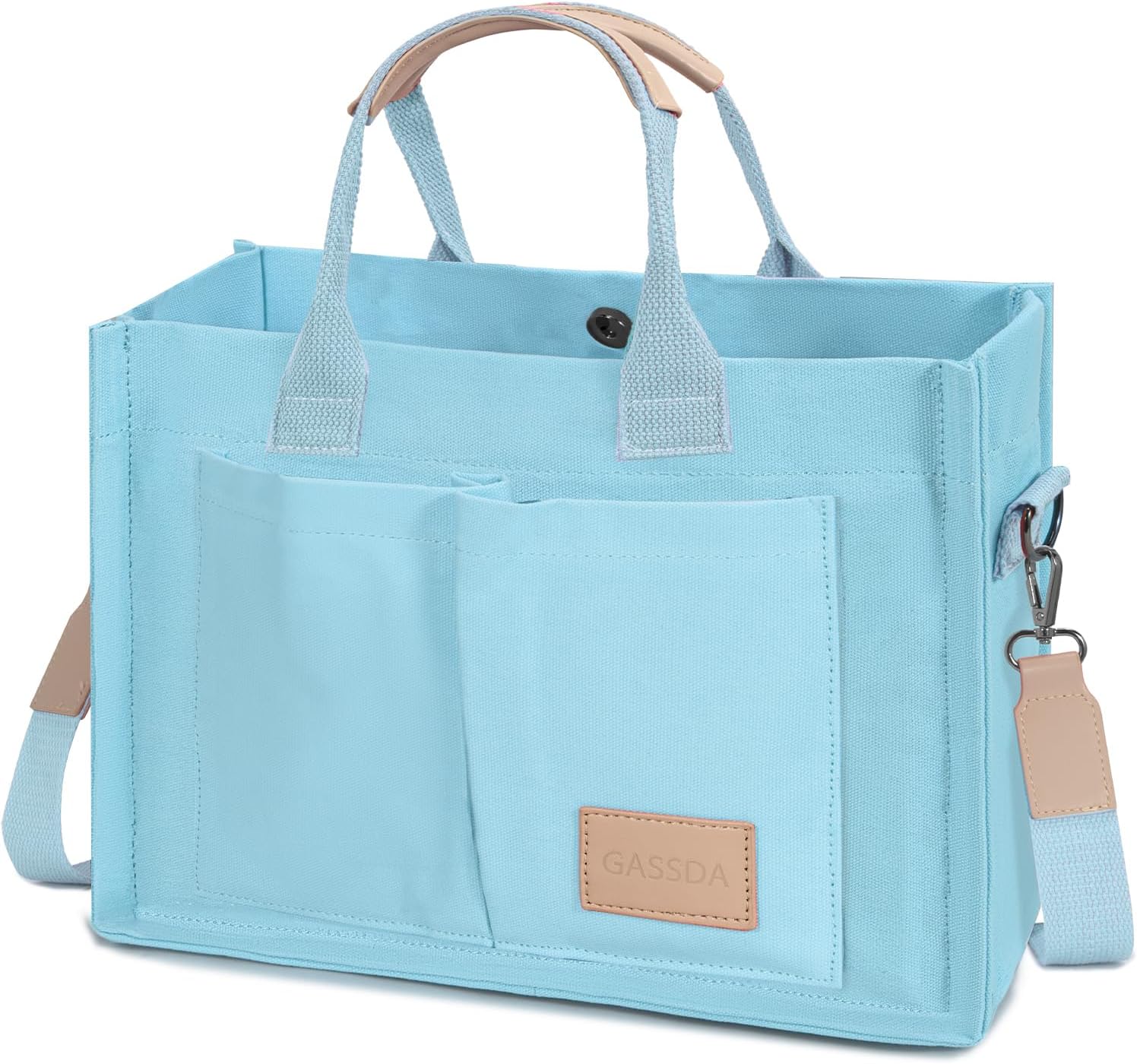 Tote Bags for Women Canvas Tote Purse Crossbody with Pockets Top Handle Shoulder Satchel Bag for Women