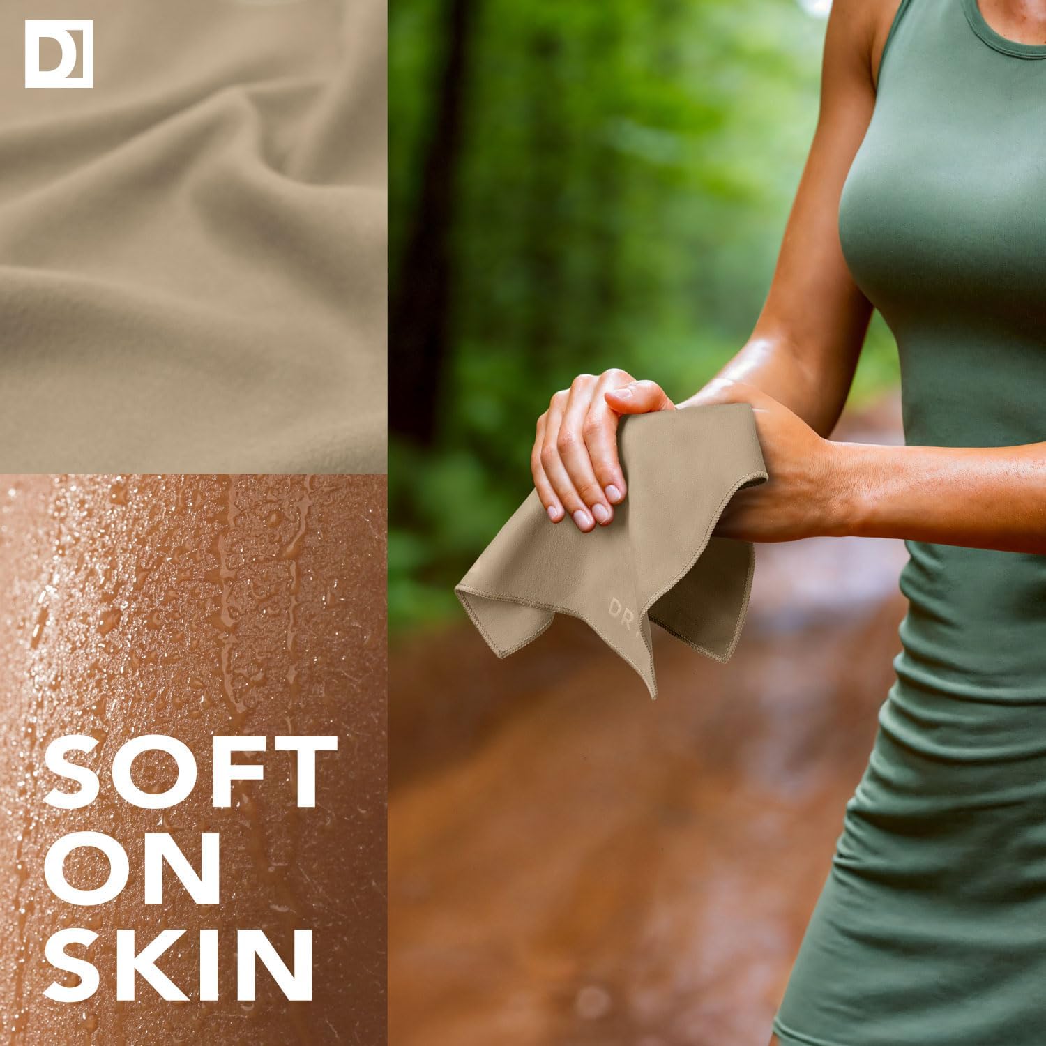 Sweat Absorbing Handkerchiefs - The Original Pocket-Sized Sweat Towels - Quick-Dry Microfiber Sweat Rags for Face, Hands, & Body - Men & Women - Gym, Sports, and Work (Black: 5 Pack)